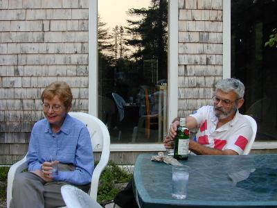 Marcia and Laurie Leonard at Eagle Hill in Maine